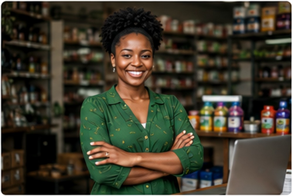 Local entrepreneur building a growing business
